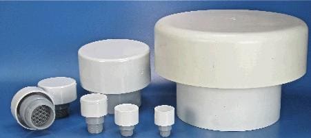 Vent cap sizes