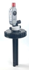 Tote liquid level alarm