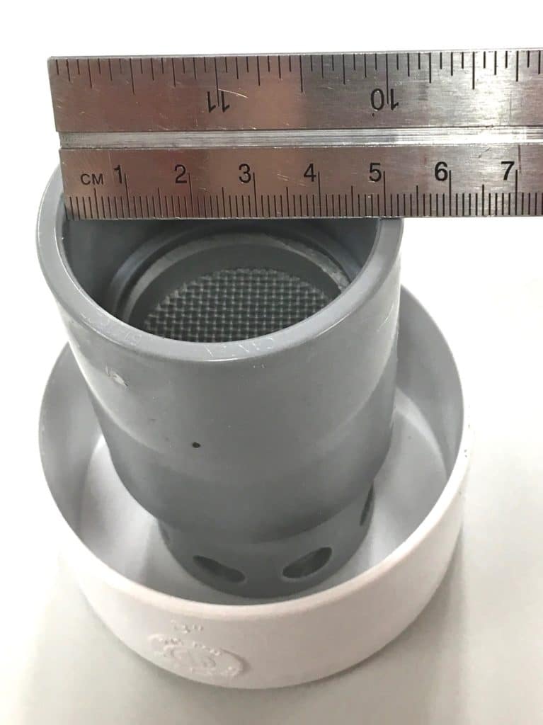 Vent cap internal measurement