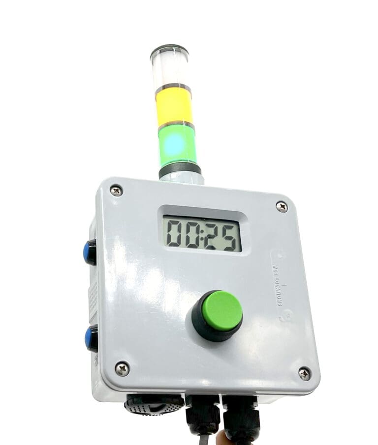 Countdown timer with stack light
