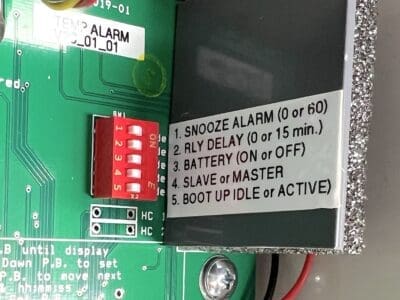 Temperature Controller DIP switches