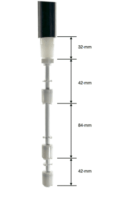 Triple Float switch Dimensions
