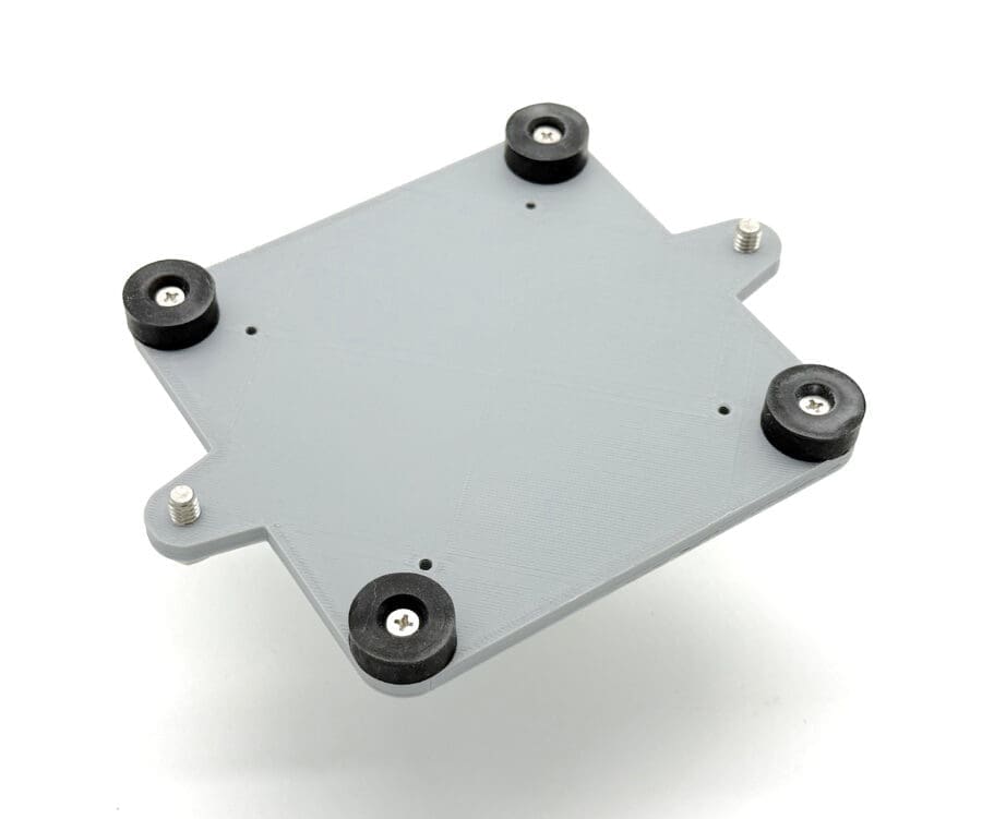 Magnetic mounting plage